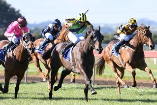 Nicoletta (NZ) lead all the way in the $80,000 Group 3 Rich Hill Stud Taranaki Breeders’ Stakes (1400m) at Hawera.